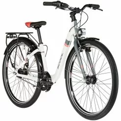 S'cool ChiX SL Alloy 26 7-S FW Kinder Weiß/rot