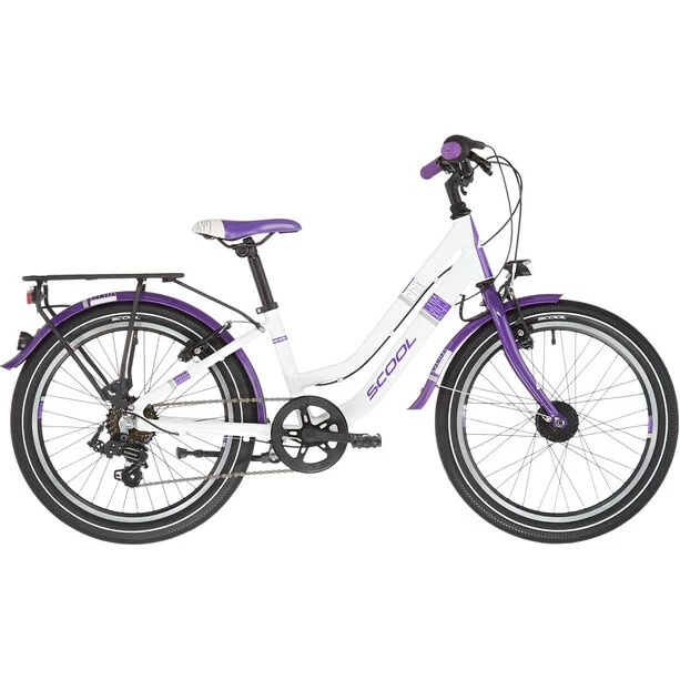S'cool ChiX Twin Alloy 20 7-S Kinder Weiß/lila 2 S'cool ChiX Twin Alloy 20 7-S Kinder Weiß/lila – Bild 2