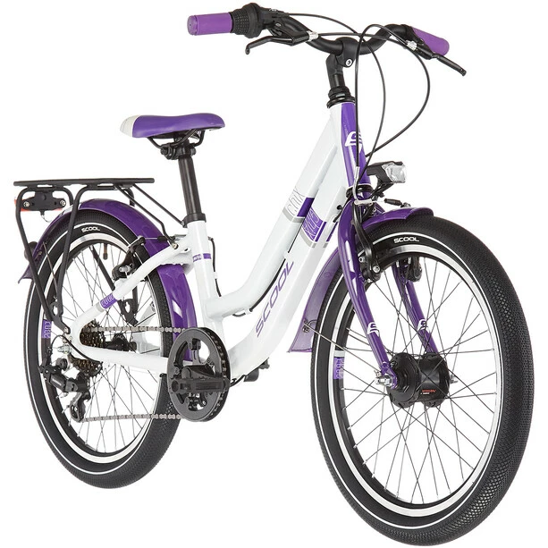 S'cool ChiX Twin Alloy 20 7-S Kinder Weiß/lila 1 S'cool ChiX Twin Alloy 20 7-S Kinder Weiß/lila