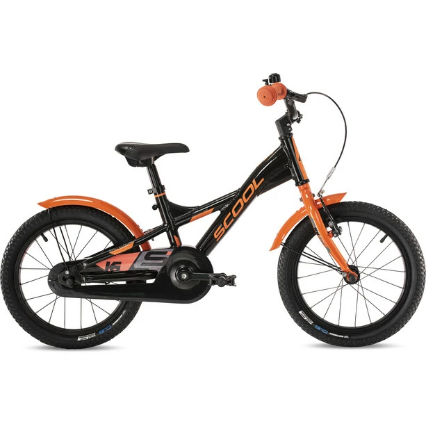 S'cool XXlite Alloy 16 Kinder Schwarz/orange 1 S'cool XXlite Alloy 16 Kinder Schwarz/orange